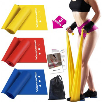 TPE / Latex Yoga Band Exercise Rubber Resistance Workout Fitness Theraband