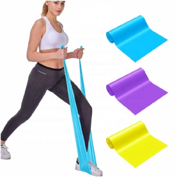 TPE factory pilates exercise TPE green resistance bands for therapy yoga stretch theraband