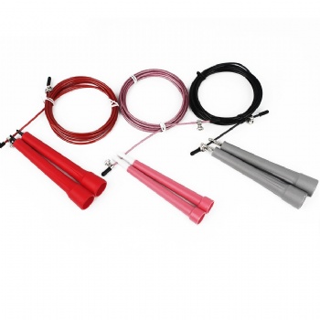 The plastic handle Steel wire rope Fitness Training Jump Rope