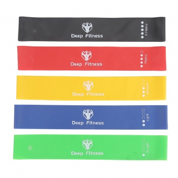 Wholesale Mini 100% natural Latex Exercise Fitness Band Resistance Loop bands
