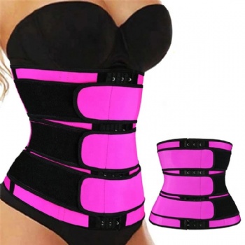 Women Fitness Weight Loss Sauna Effect Adjustable 3 Straps Three Belt Body Shapers Belt Waist Support Trimmer Trainer