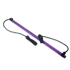 Workout Pilates Stick With Resistance Band, Eco Friendly Home Portable pilates bar