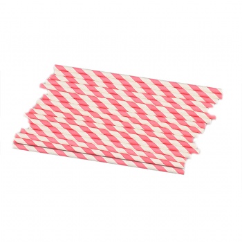 colorful Drinking Straws For Wedding Party Restaurant Biodegradable Paper Straws