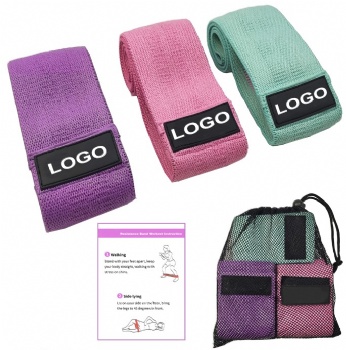 high quality Customized Color Fitness Exercise Fabric resistance bands