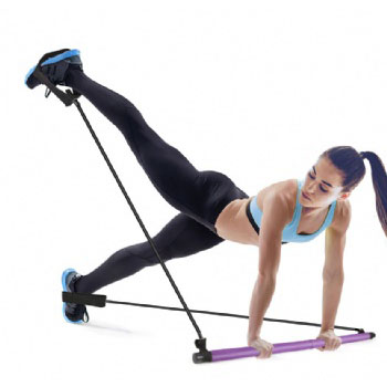 home gym pilates resistance band bar