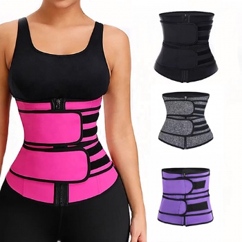 sweat body shaper waist cincher belt Double Compression neoprene slimming waist trainer